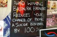 Bacon and bombs