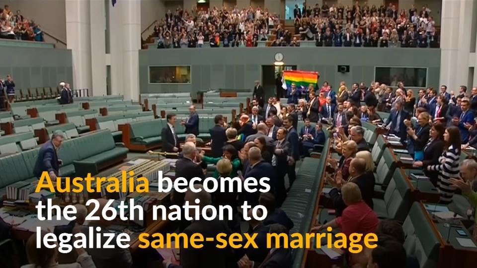 Australia approves sodomite marriage