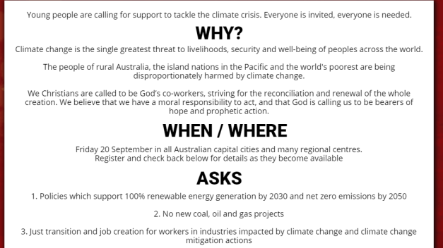 uniting church climate goalsA