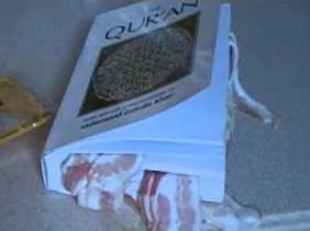 Koran with bacon bookmarkedited