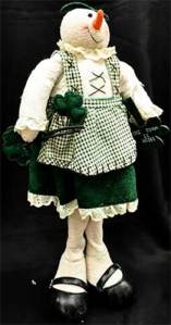 irish snowwoman stuffed